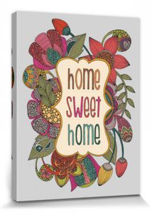 Zuhause Poster Leinwandbild Auf Keilrahmen - Home Sweet Home, Valentina Ramos (40 x 30 cm)