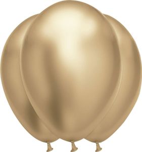 Duże balony lateksowe elegancka dekoracja imprezowa 6 sztuk złote 31-39cm