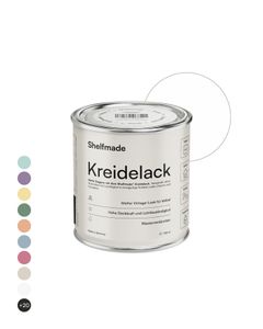 Kreidefarbe Möbel Shabby Chic Holzlack DIY - Chalk Paint matter Look, Inhalt:750 ml, Farbe:Snow