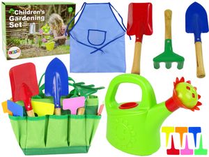 Garten-Set Tasche Gartengeräte für Kinder Metall Grün