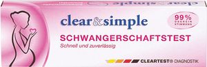 Clear & Simple HCG Midstream Schwangerschaftstest 1 Test