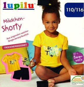 lupilu Mädchen Shorty Gelb 110/116 lupilu Mädchen Shorty Gelb 110/116