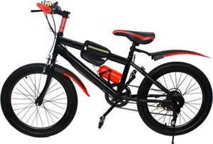 20 zoll Mountainbike Cityfahrrad Rot  Kinderfahrrad Doppelscheibenbremse Multi Gang Fahrrad