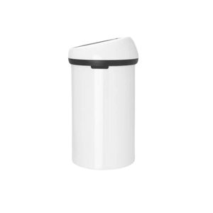 Brabantia Touch Bin odpadkový kôš, odpadkový kôš, vedro na odpadky, biely / veko biele, 60 l, 108686