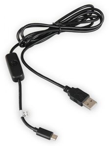 USB Ladekabel 1.5m Länge für bis zu 2A mit Ein- und Ausschalter für Raspberry Pi / Banana Pi (K-1470)