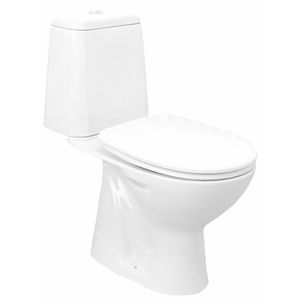 Kombi-WC mit Spülkasten und Spülgarnitur RIGA Abgang senkrecht Ablauf vertikal