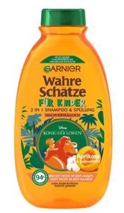 Garnier Kinder Shampoo mit Aprikose und Baumwolle, 300ml - Pflegendes Shampoo für zarte Kinderhaare