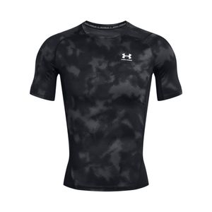 Under Armour UA HG Armour Printed Short Sleeve Black/White S Fitness T-Shirt