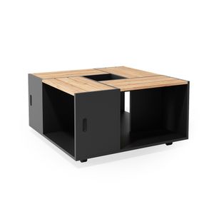 Vicco Coffee table Anton, 80 x 43 cm, Anthracite/Gold power oak