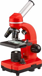 BRESSER JUNIOR Schülermikroskop BIOLUX SEL Farbe: rot