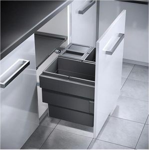 Hailo Abfallsammler 60cm Unterschrank Auszug CS Slide 60.3/54 Cargo Synchro 54 L