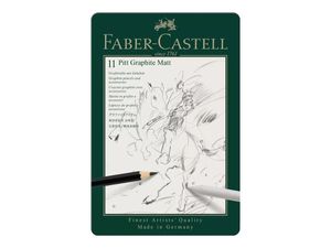 FABER-CASTELL Set Pitt Graphite Matt 11er Metalletui