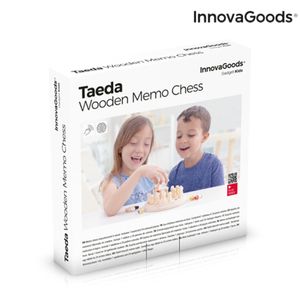 Memory-Schach aus Holz Taeda InnovaGoods 26 Stücke