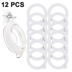 12 Stück Silikon Einkochringe, Dichtungen Ersatz Einmachgläser, Ersatz Einmachringe für Glas Klammer Deckel, Einkochen Zubehör