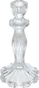Skleněný svícen, křišťál, 20 cm