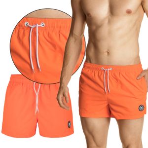 Pánske plavky KMB-199 - šortky Oranžová L