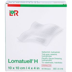 LOHMANN & RAUSCHER Lomatuell H Vaseline Tamponadenstreifen 10 x 10 cm 50 Stück