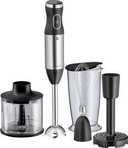 WMF Kult X Stabmixer Set 5-teilig, Pürierstab, Schneebesen, Stampfer, Zerkleinerer, 600 Watt, Zauberstab inkl. 700ml Mixbehälter, edelstahl matt WMF Kult X Stabmixer Set 5-teilig, Pürierstab, Schneebesen, Stampfer, Zerkleinerer, 600 Watt, Zauberstab inkl. 700ml Mixbehälter, edelstahl matt