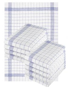Betz 10 Stück Geschirrtücher 50 x 70 cm Halbleinen Karo MCT-11 - Farbe: blau Gläsertücher Küchentücher Betz 10 Stück Geschirrtücher 50 x 70 cm Halbleinen Karo MCT-11 - Farbe: blau Gläsertücher Küchentücher