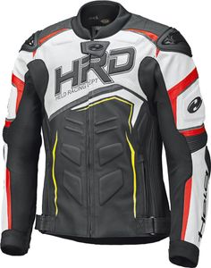 Held Safer II Motorrad Lederjacke, schwarz/weiß/rot, 58