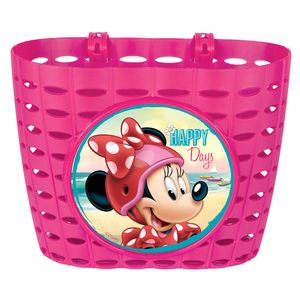 Košík na kolo Minnie Mouse Junior 20 cm růžový