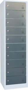 Laptopschrank  Notebookschrank 10 Fächer mit Steckdose pro Fach Anthrazit 526448