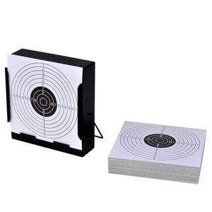 Ankonbej Zielscheiben-Halterung Kugelfang 14cm + 100 Papier-Zielscheiben