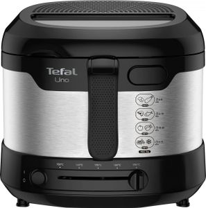 Tefal Fritteuse UNO M Edelstahl FF215D schwarz/Edelstahl