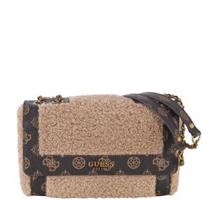 Guess Umhängetasche Always Covertible XBody Flap mocha multi