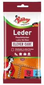 Poliboy Lederpflege Feuchttücher Clever Care reinigt und pflegt schonend