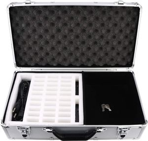 Retekess TT001 Tour Guide System-Ladebox, mit 32 Steckplätzen, Kompatibel für T130-T131 2 Steckplätze für Sender und 30 Steckplätze für Empfänger