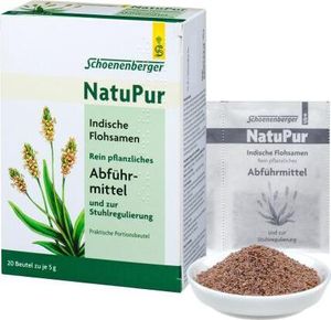 Schoenenberger NatuPur Indické Psyllium Semena, Plantaginis ovatae semeno 20X5 g
