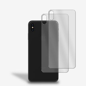 2x Rückseite Panzerfolie für iPhone X / Xs Rückseitenschutz Schutz 9H Glas Klar