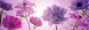 Blumen - Violett Blumen - Slim-Poster Plakat Druck