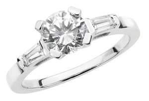 Eleganter 925 Sterling Silber Solitär Verlobung Damen - Ring mit Zirkonia, 53 (16.9); TRS22400RSM