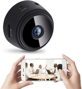 Professionelle Sicherheitskamera, Mini-Schutzkamera, Minikamera, kabellose Überwachung 1080p zur Baby- und Haustierüberwachung (schwarz)