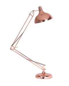 BELIANI Stehlampe Kupfer Metall 175 cm höhenverstellbar mit Schirm in Trichterform langes Kabel mit Schalter Modernes Design