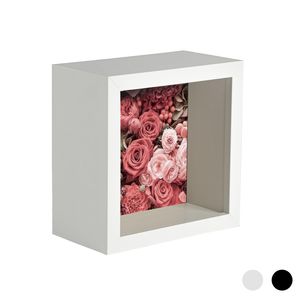 Nicola Spring Box-Foto-Rahmen - 4 x 4 Quadrat-Acrylrahmen - Weiß