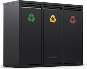 Klarstein Ordnungshüter 3, odpadkový koš, 45 litrů, 3 koše na odpadky, nástěnná instalace Klarstein Ordnungshüter 3, odpadkový koš, 45 litrů, 3 koše na odpadky, nástěnná instalace