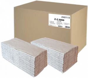 Papírové ručníky skládané ZZ, šedé, 5000 ks