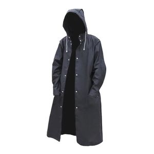 Wiederverwendbarer Regenmantel Damen Herren Poncho Schnelltrocknende Erwachsenen Wanderregenbekleidung Größe 2XL