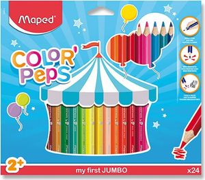 - Pastelky trojhranné JUMBO Color´ Peps 24 ks