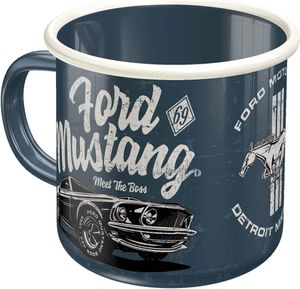 Plechový Hrnček Ford Mustang Meet The Boss