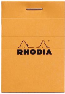 RHODIA Notizblock No. 10 DIN A8 kariert orange 80 Blatt