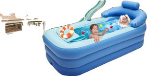 PVC Aufblasbare Badewanne, reisefreundlich, freistehendes Design, Badefunktionalität