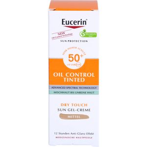 Eucerin Sun Oil Control tinted Creme Lsf 50+ mitt. 50 ml