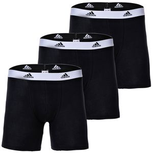 Adidas Basic Boxer Brief Men Herren Unterhose Shorts Unterwäsche 3er Pack  , Farbe:Black2, Bekleidungsgröße:M