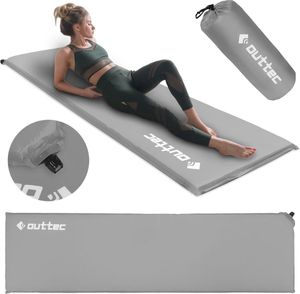 Outtec® Selbstaufblasende Isomatte, Luftmatratze, Schlafmatte - 180x53 cm - ultraleicht, waßerdicht Aufblasbare Matratze, Luftbett für Camping Outdoor