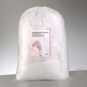 Faserkügelchen aus Polyesterwatte 10 kg, weiß, silikonisiert, Öko-Tex  Standard 100, Produktklasse 1, Bastelwatte, Füllwatte