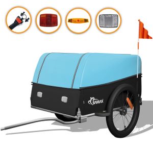 SAMAX Nákladní přívěs / přívěs na jízdní kolo 40 kg / 120 litrů v modré barvě - barevné provedení
